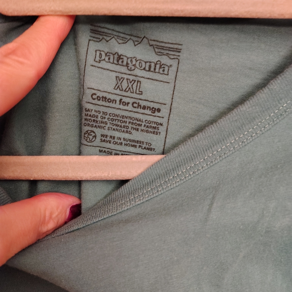 Patagonia Women's '73 Text Logo Organic Ringer Tee XXL - Picture 3 of 4